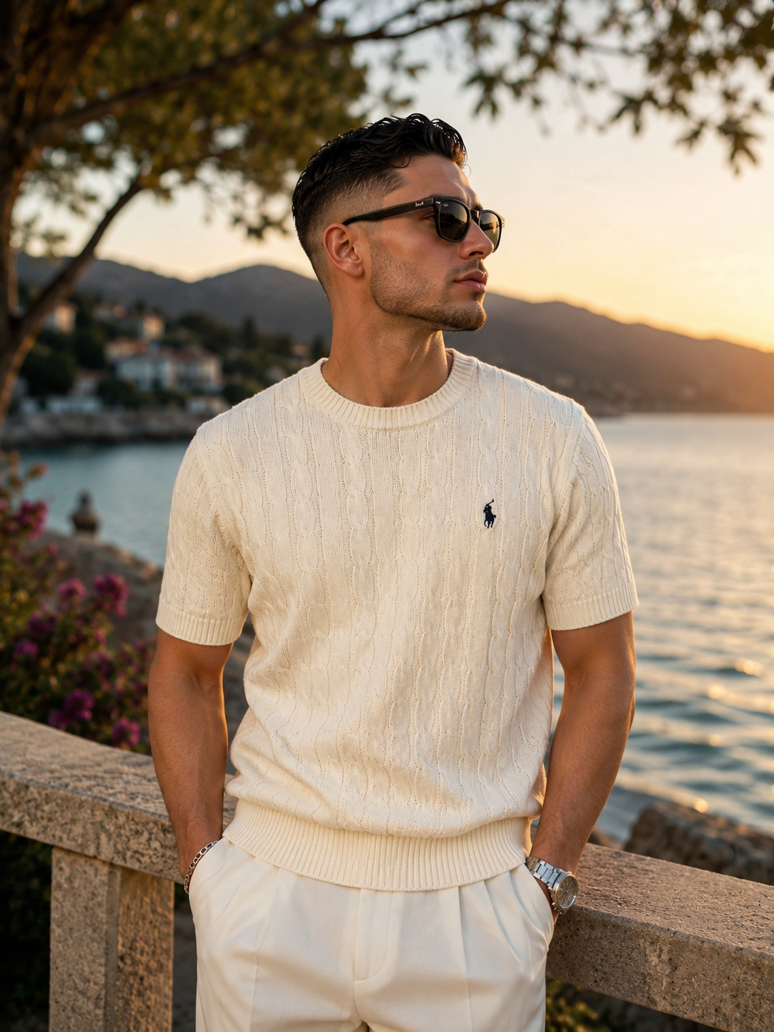 Polo Triko T-Shirt - Krem
