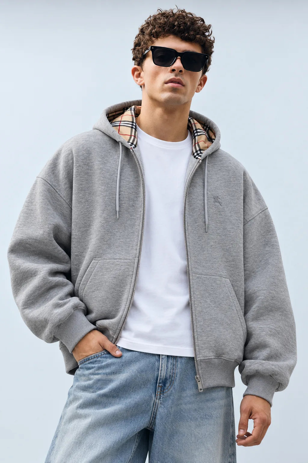 Burbrry Zip Gri Hırka