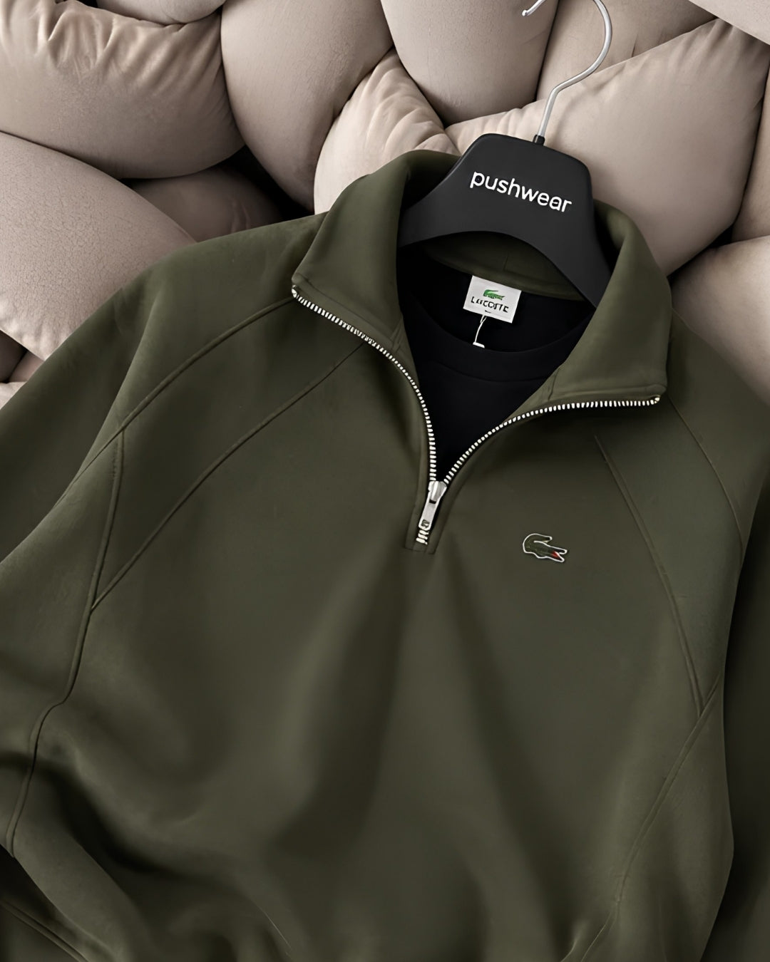 Lacste Yarım Fermuarlı Dik Yaka Sweatshirt