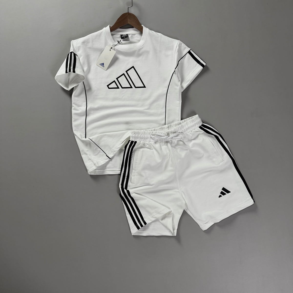 Adidas Alt Üst 2 İplik Penye Takım - Beyaz