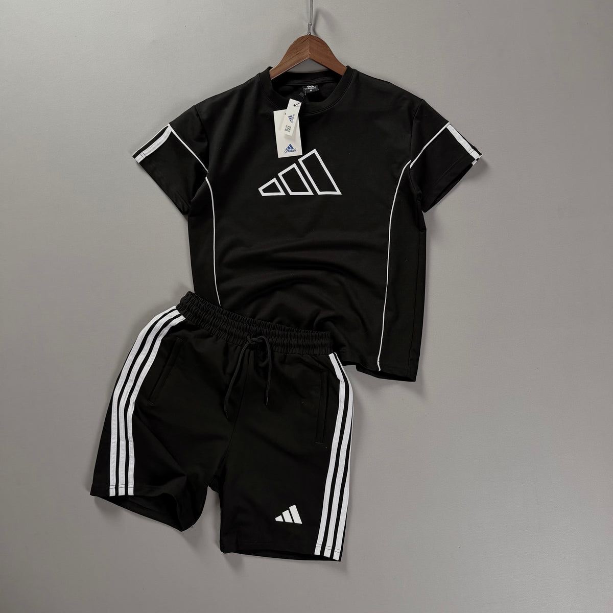 Adidas Alt Üst 2 İplik Penye Takım - Siyah