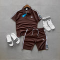 Adidas Nakışlı Alt Üst Terlikli Takım