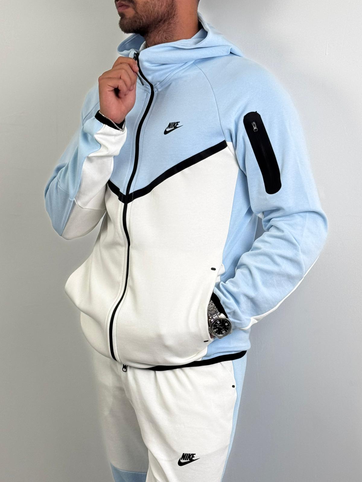 Nike Tech Fleece Mavi Beyaz Premium Set
