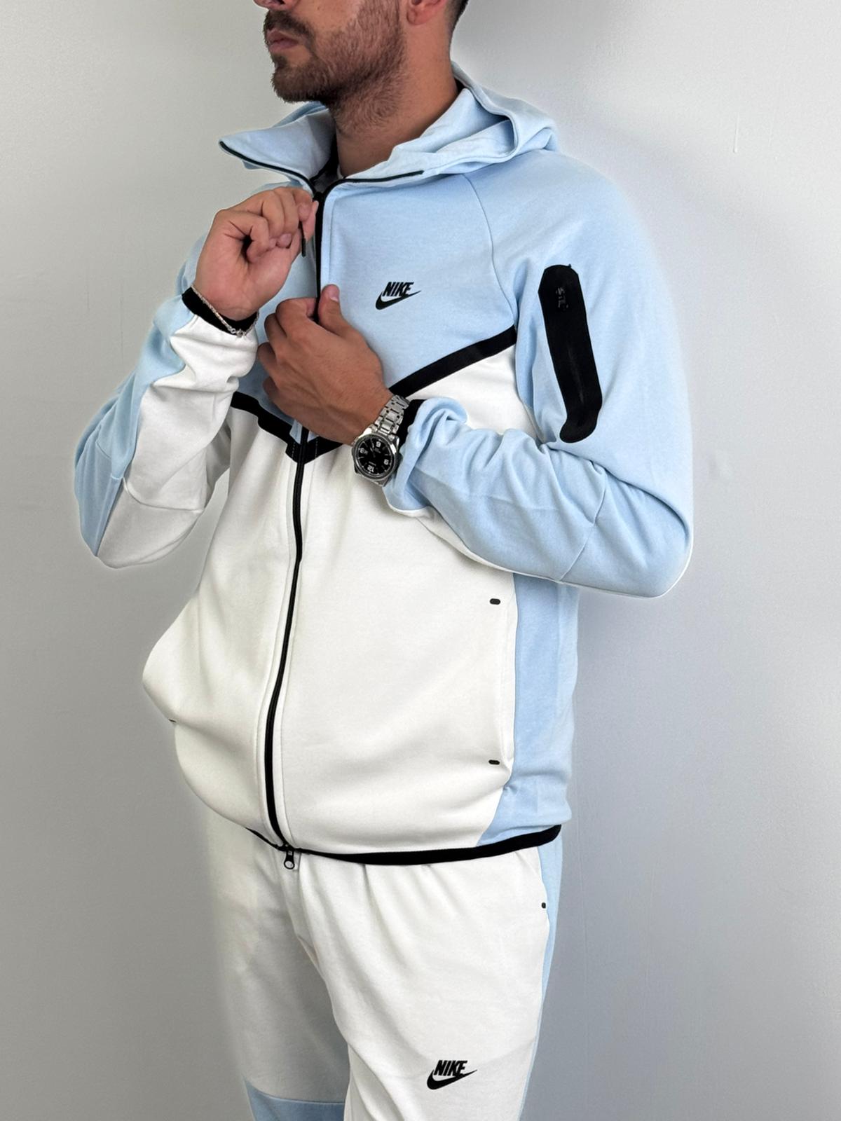 Nike Tech Fleece Mavi Beyaz Premium Set