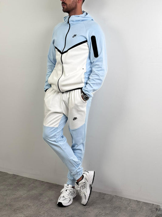 Nike Tech Fleece Mavi Beyaz Premium Set