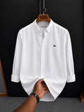 Lacoste Beyaz Yazlık Keten Gömlek