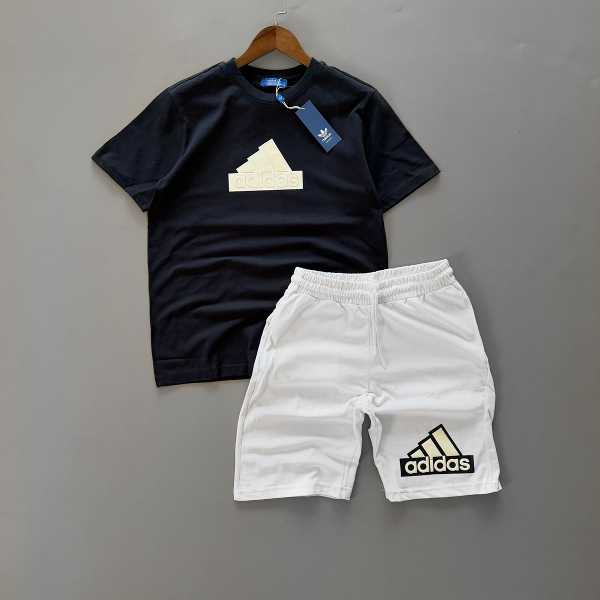 Adidas Büyük Baskılı Alt Üst Takım - Lacivert