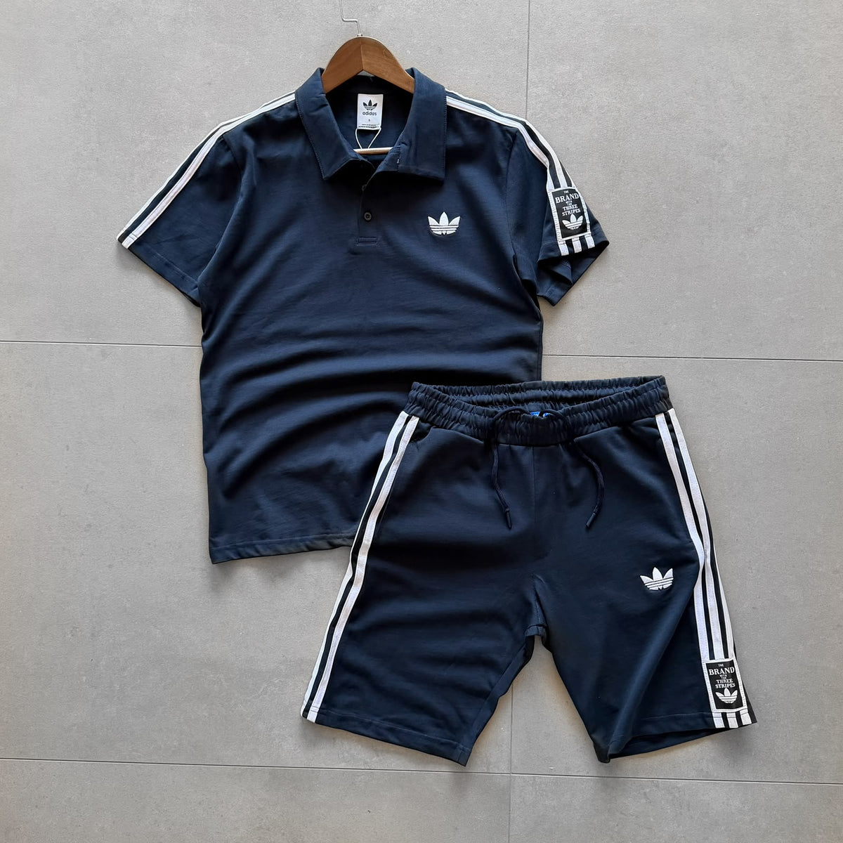 Adidas Nakışlı Alt Üst Takım - Lacivert