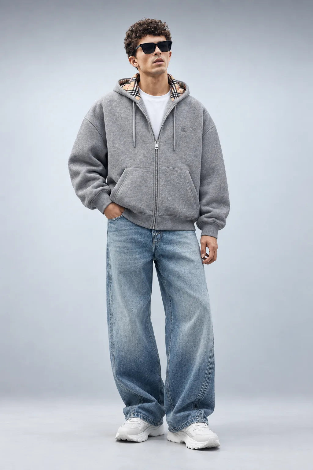 Burbrry Zip Gri Hırka