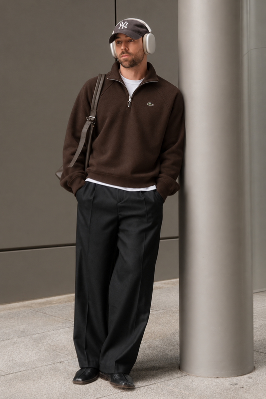 Lacste Yarım Fermuarlı Dik Yaka Sweatshirt