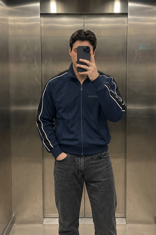 G*ess Double Face Kolları Şeritli Ceket