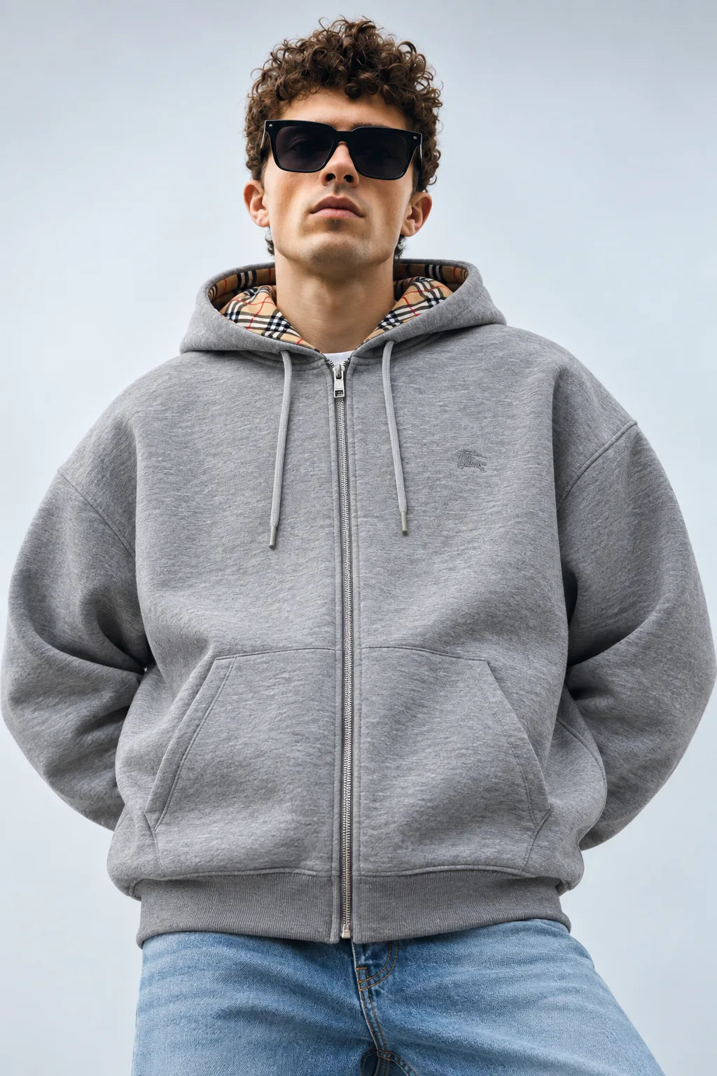 Burbrry Zip Gri Hırka