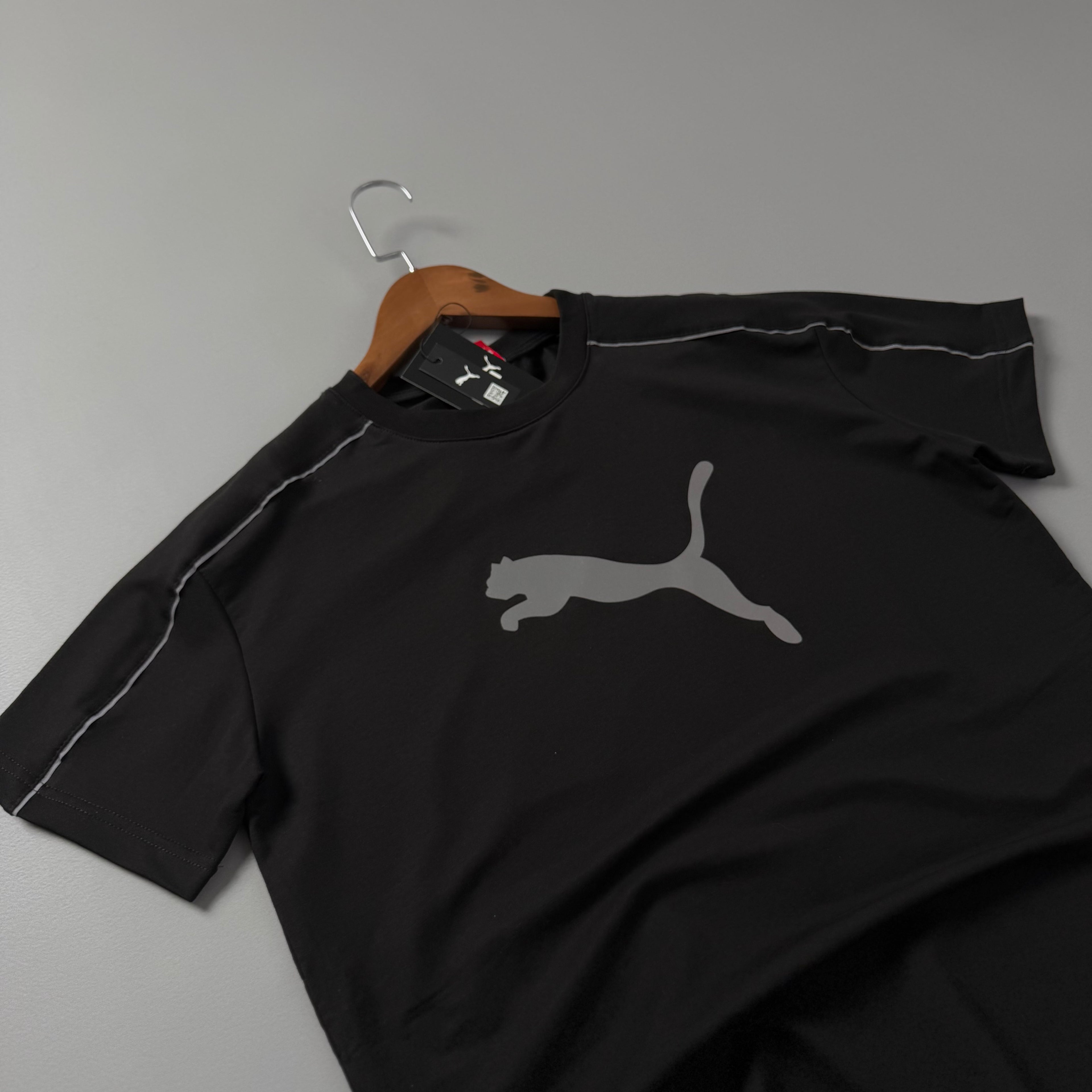 Reflektörlü Baskılı Beyaz Tshirt