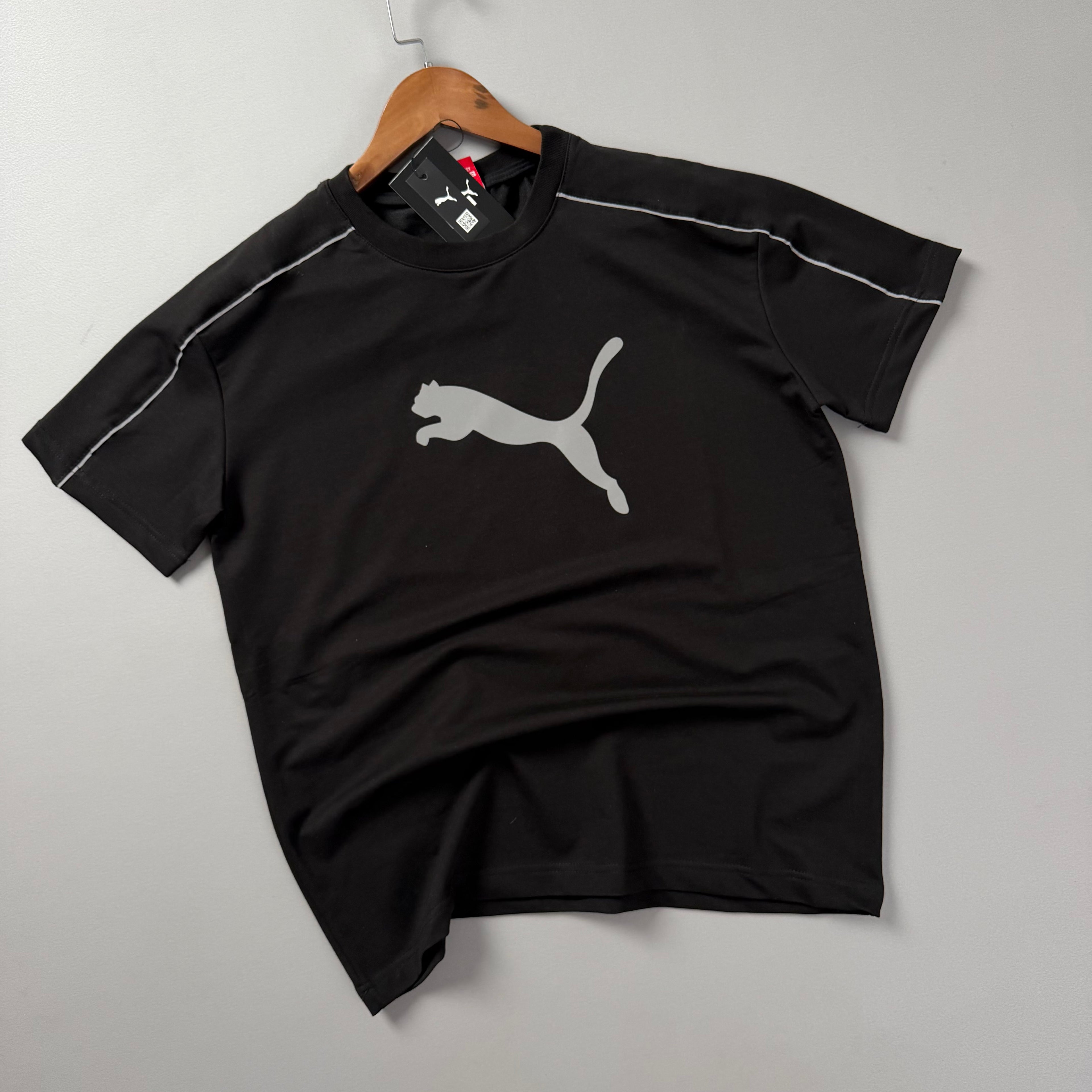 Reflektörlü Baskılı Beyaz Tshirt